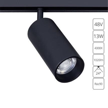 Магнитный трековый  светильник Arte Lamp Linea A4631PL-1BK